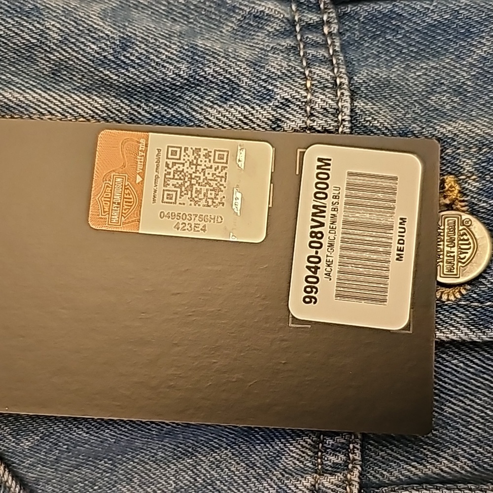 Harley Davidson's Men's Jean Jacket - M - Picture 3 of 4